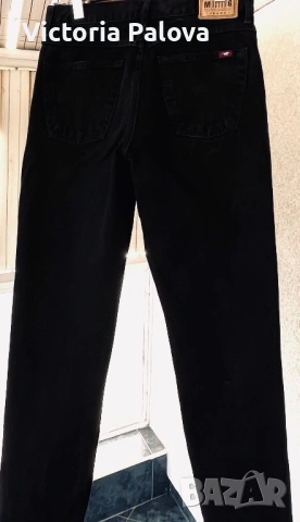 Vintage унисекс дънки Mustang Michigan Jeans / 90s Loose Straight Denim / Heavy Dark Wash, снимка 7 - Дънки - 54569574