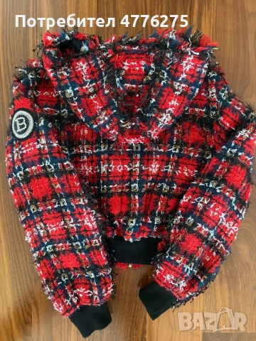 яке с качулка  Балмейн, снимка 5 - Якета - 53960334