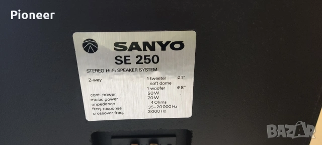 Тонколони SANYO SE 250, снимка 10 - Тонколони - 54445327