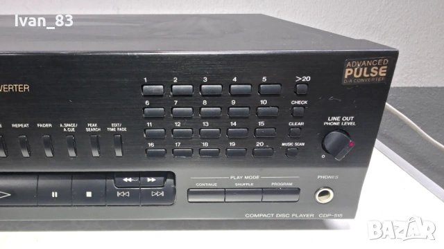 CD player Sony cdp 515, снимка 4 - Декове - 54375195