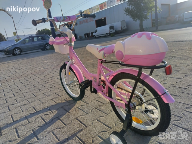 X Детски велосипед 16" 1602 розов, снимка 8 - Велосипеди - 54395396