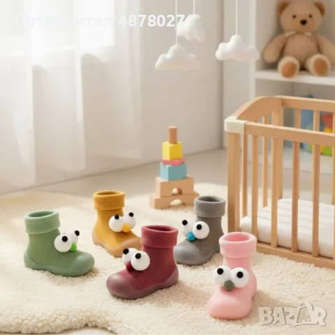 Детски есенни обувки с чорап и очички, различни номера и цветове W SHOE1, снимка 12 - Бебешки обувки - 55481026