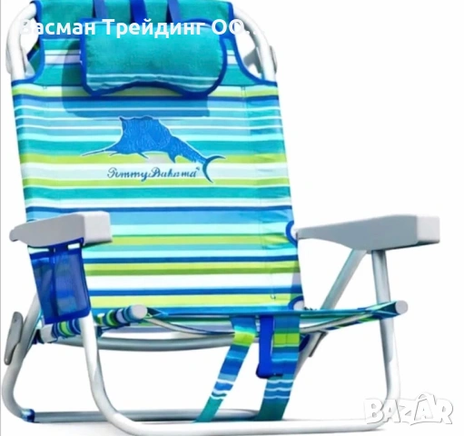 Томи Бахама ПРОМОЦИЯ 2 Плажни Стола и Чадър Tommy Bahama ЛЯТО2026, снимка 3 - Къмпинг мебели - 46720215