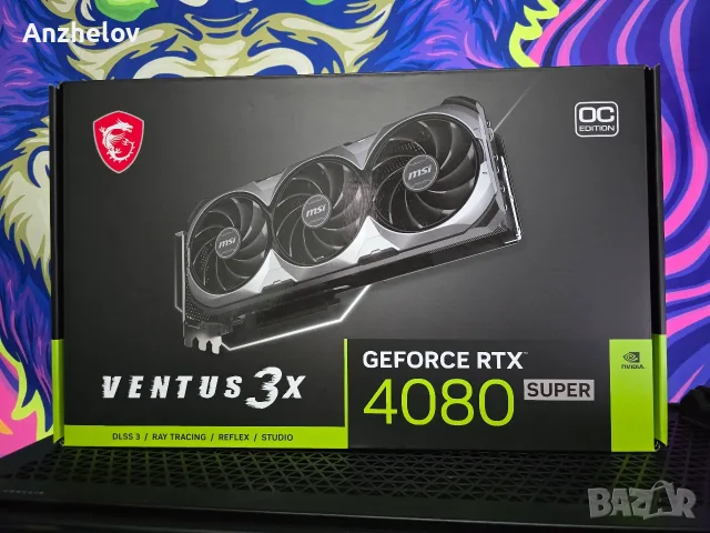 В ГАРАНЦИЯ - RTX 4080 SUPER 16G VENTUS 3X OC видео карта gpu nvidia