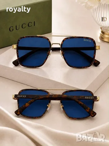 Gucci Нови Мъжки Слънчеви Очила Гучи Различни Цветове с Кутия и Калъф 