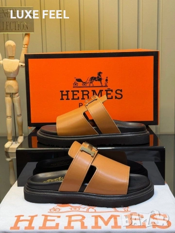 Hermes ⚜️Дамски Чехли, снимка 10 - Чехли - 54592780