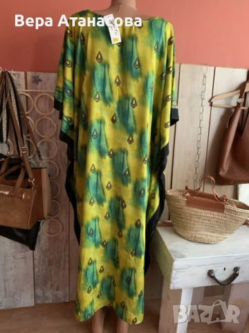 🍒 Кафтан рокля в свободна кройка👜, снимка 4 - Рокли - 55603443