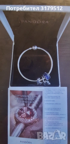 Сребърна гривна на pandora