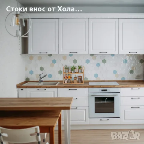 Бамбукова етажерка, 6 отделения, свободностоящ рафт за кухня, баня и всекидневна Relaxdays , снимка 4 - Други стоки за дома - 55409236