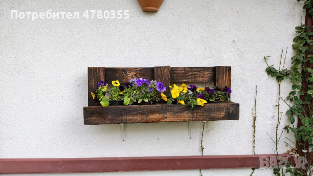 Дървени саксийници, снимка 3 - Саксии и кашпи - 54007129