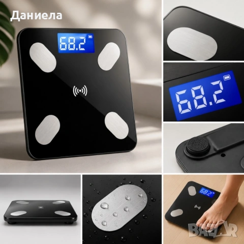 Smart Scale – Умна Bluetooth везна с анализ на телесни мазнини, BMI и мускулна маса, снимка 3 - Друга електроника - 54749211
