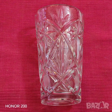 Кристална ваза Bohemia, Чехословакия. , снимка 2 - Вази - 55279896