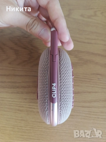 Оригинална JBL Clip 4 - Розова, снимка 3 - Bluetooth тонколони - 55178023