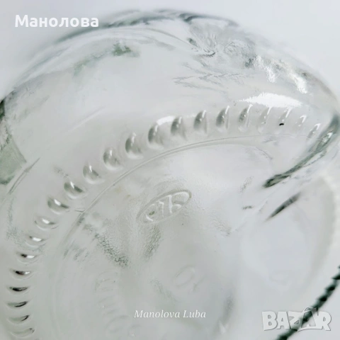 Винтидж гарафа от пресовано стъкло (pressed glass)., снимка 6 - Други ценни предмети - 54461785