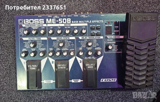 Бас китарен процесор Boss ME-50B (Мултиефект), снимка 3 - Китари - 55302042