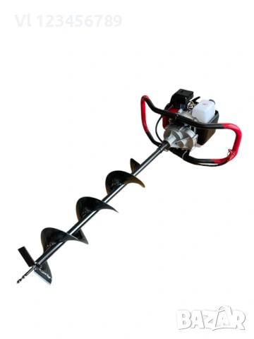 KRAFTMASTER-Моторен Бензинов Свредел за дупки 74 куб, свредло, колове, огради, лозя, дръвчета