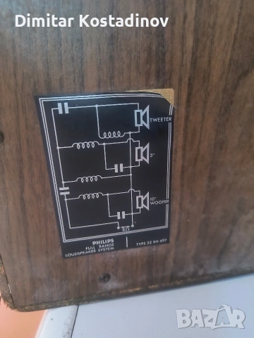 тонколони speakers Philips 497 vintage, снимка 5 - Тонколони - 54965327