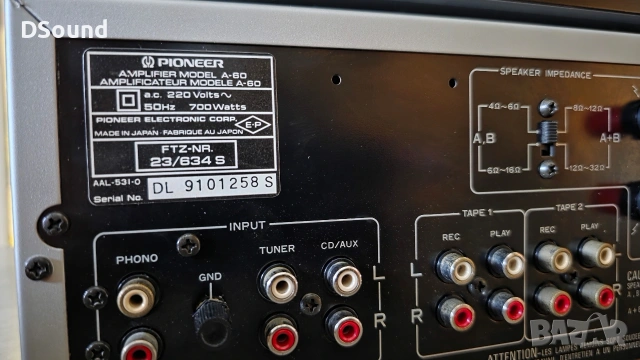Pioneer High-End Hi-Fi System A-60 + PD-7030 + F-90 | 2x130W | Made in Japan, снимка 6 - Ресийвъри, усилватели, смесителни пултове - 53951009