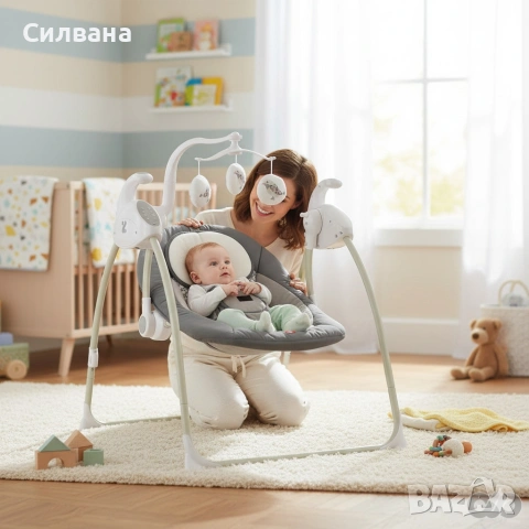 Електрическа люлка, снимка 3 - Детски люлки - 54423364