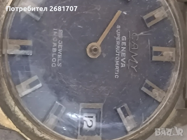 позлатен часовник Camy Geneve , снимка 2 - Дамски - 54979519