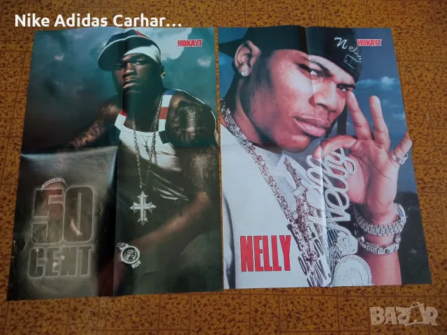 Плакати на рапъри: Ъпсурт; 50 Cent; Notorious BIG; Missy Eliot; Rakim; Лорин Хил; RZA; Nelly