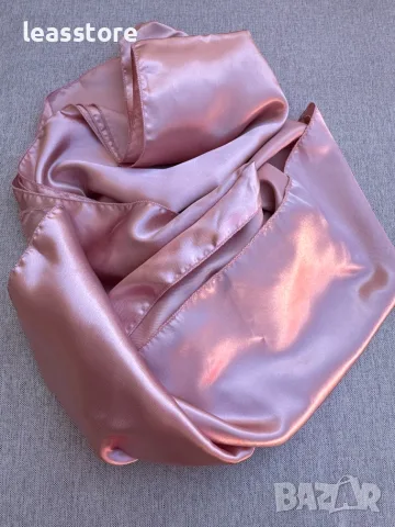 Лъскав Шал за рокля розов Rose Gold, снимка 2 - Шалове - 55363524