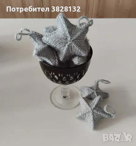 плетени звездички, снимка 2 - Декорация за дома - 55373785