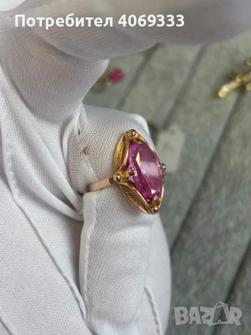 Уникален златен руски пръстен 4.8 гр 14 карата, снимка 5 - Пръстени - 54175519