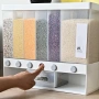 Стенен диспенсър за зърнени храни и ориз с 6 отделения „Cereal Dispenser, снимка 2
