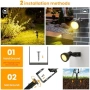 Нови лампи 6 броя LED градински спотове IP68 20 м 3200K външно осветление двор алея, снимка 5