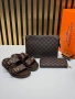 Louis Vuitton Нов Дамски Комплект Чехли Чанта Луи Витон Различни Модели , снимка 6