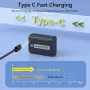 Комплект 2 батерии ENEGON NP-FW50 1500mAh с USB-C зареждане за Sony Alpha, NEX и ZV-E10, снимка 5