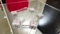 Van Cleef & Arpels VCA 5 Motifs Silver Diamonds Vintage Alhambra Дамска Гривна, снимка 1