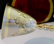 Бронзова чаша за ракия,релефно столче,гравирана. , снимка 3