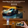 Нов Смарт проектор 1080P 4K WiFi 6 Bluetooth 5.4 Android 12 HDMI USB, снимка 3