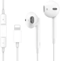Нови кабелни Жични слушалки за iPhone с микрофон и контрол на звука, снимка 1