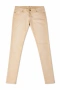 Бежови skinny дънки с ниска талия, снимка 1