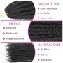 Нова афро къдрава Синтетична коса за плитки Marley Twist, 8 пакета, 24 инча, 1B цвят, снимка 3