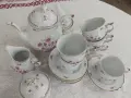 Прекрасен унгарски порцеланов сервиз за кафе/чай Hollóháza – 15 части, снимка 7