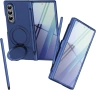 Магнитен калъф Mag-Safe за Samsung Z Fold4 със стилус, протектор за екран - син, снимка 1