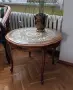 Прекрасна антикварна дървена маса в стил Луи ХV, снимка 4