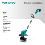YOFIDRA Безчетков електрически култиватор 1500W , снимка 1