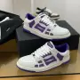Amiri Skel Top Low Sneakers "White/Purple" Унисекс👟Дамски Маратонки👟Мъжки Маратонки Код ch12, снимка 3