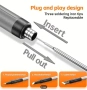 Безжичен поялник Solderig iron LED ДИСПЛЕЙ+LED ОСВЕТЛЕНИЕ+3 бр.различни сменяеми накрайника -нов-сив, снимка 7