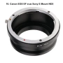 Адаптер за обектив Sony E Mount Canon Nikon M42 FD MD Micro 4/3 EOS M FOTGA, снимка 10