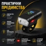 Мощен акумулаторен LED фар за колело предни светлини за велосипед водоустойчив зареждащ се USB, снимка 4