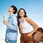 Нов мини Сгъваем ръчен вентилатор с LED дисплей 100 нива бял за охлаждане лято, снимка 8