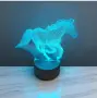 3D декоративна LED лампа Бягащ кон, 18 см, нощна лампа, Захранване с USB или батерии, снимка 4