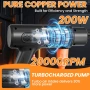 Безжична водоструйка Flouritech 21V Max, 1200 PSI с 2 батерии, маркуч и дюзи за почистване на автомо, снимка 2