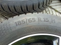 Джанти 4х100 15 " с гуми Continental 185/65/15 4x100, снимка 6